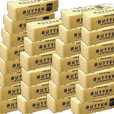 Sticks Of Butter. 28 sticks of utter.